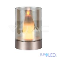 3W Декоративна Лампа Свещ Опушено Стъкло 3000К