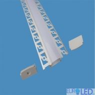 Led Strip Mounting Kit With Diffuser  Milky Gypsum Wide 2000MM