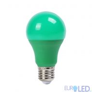 LED Крушка - 9W E27 Пластик Зелена