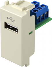 Розетка USB за пренос на данни 1M TEM MODUL Крем