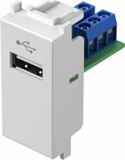 Розетка USB за пренос на данни 1M TEM MODUL Бял